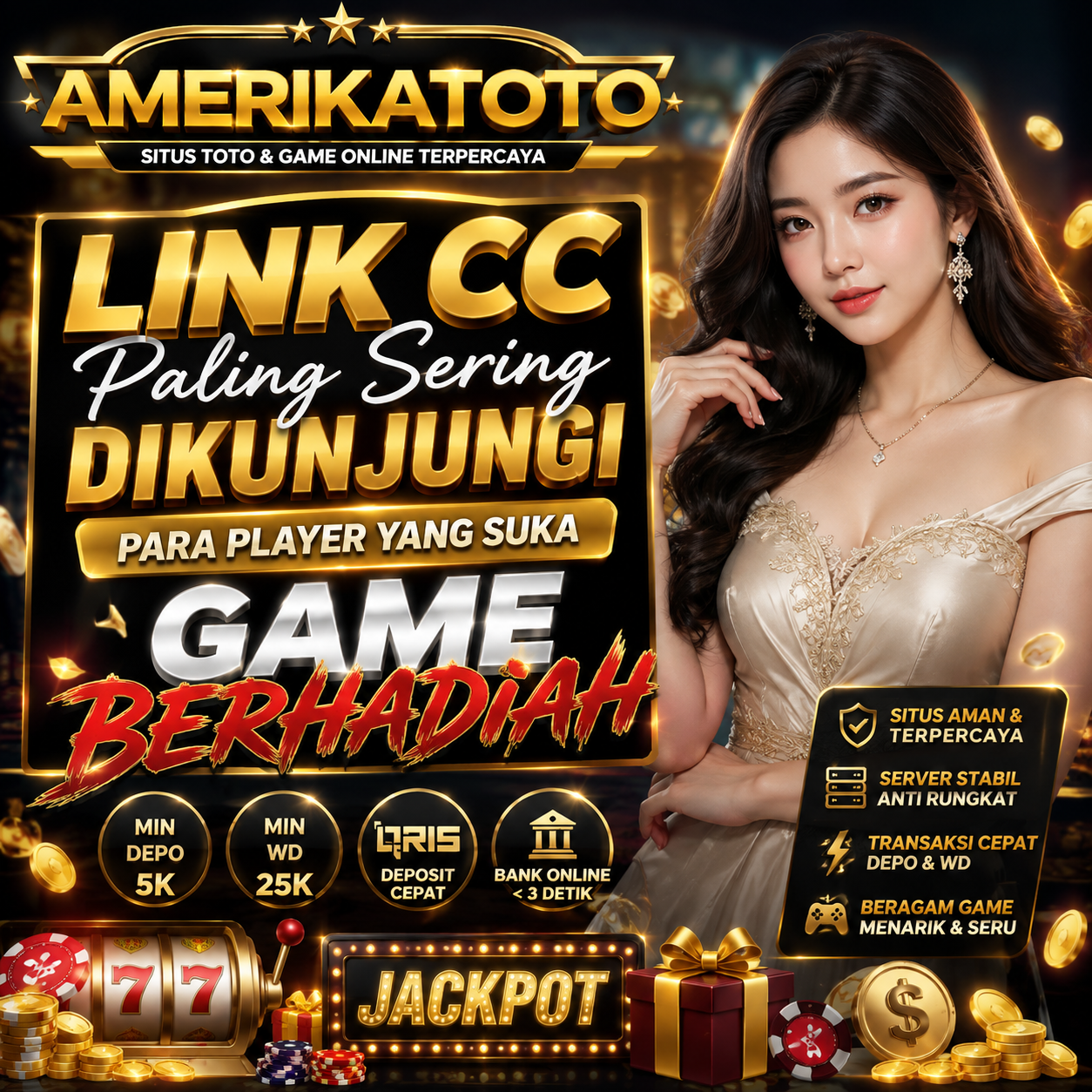 AMERIKATOTO > Link CC Paling Sering Dikunjungi Para Player Yang Suka Game Berhadiah